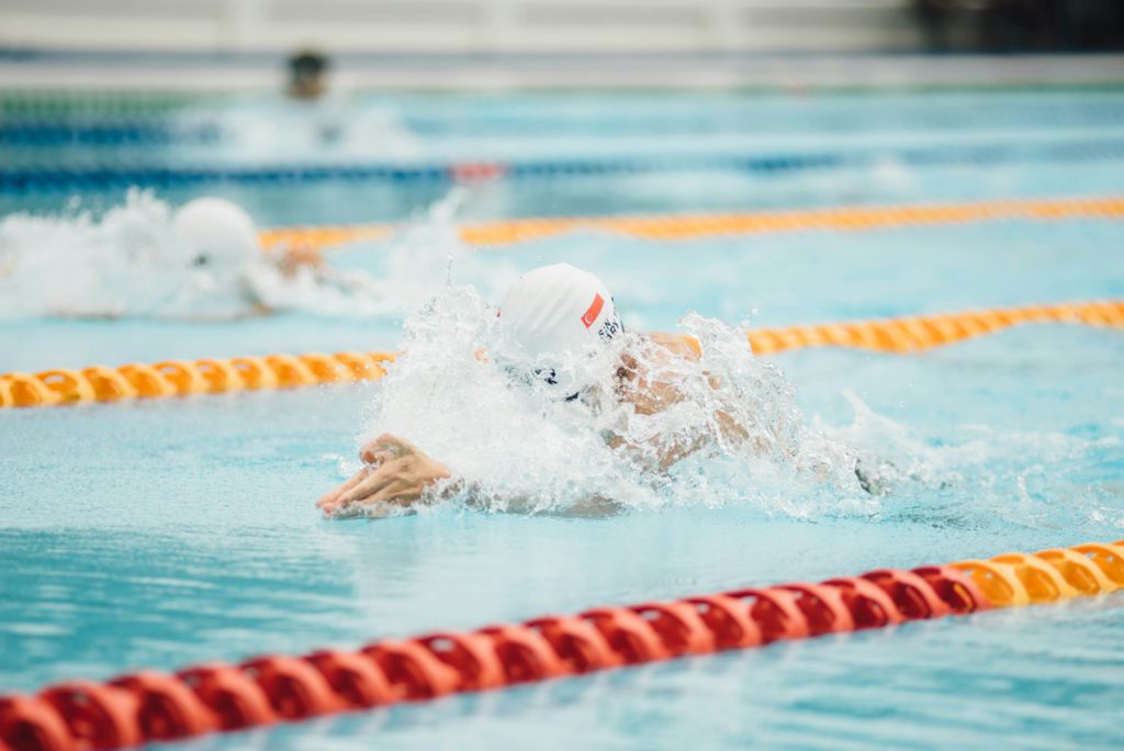 photo of person swimming